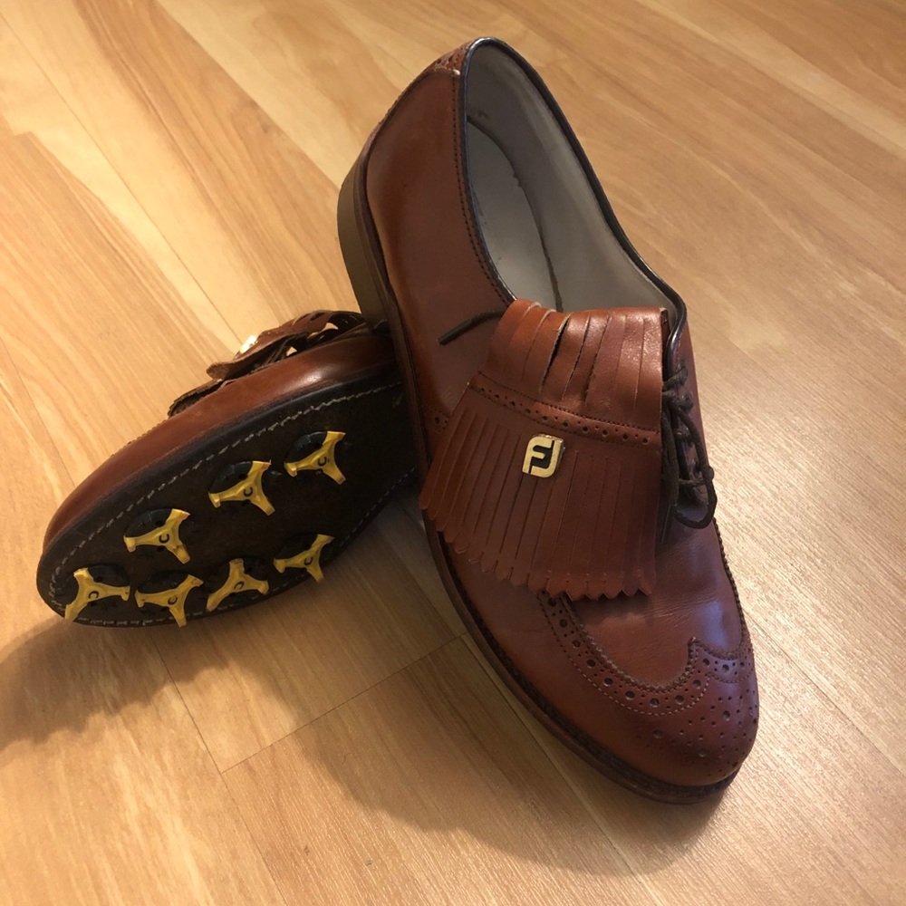 Vintage Footjoy Classics Wingtip Oxford Golf Shoes